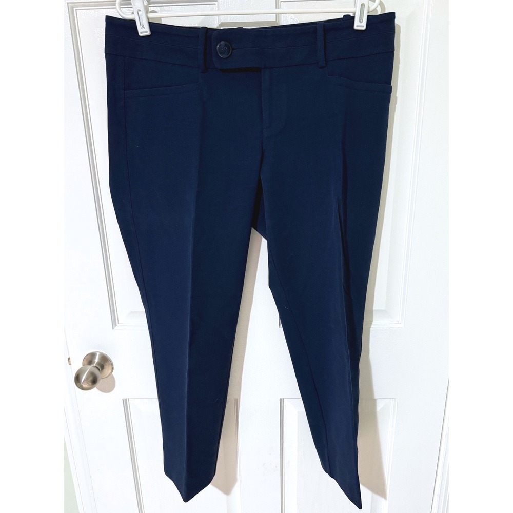 Lilly Pulitzer Womens Navy Blue Straight Leg Dress Pants Trousers Size 14